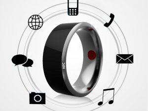 Smart Ring Wearable Device Multifunctional Black High-tech