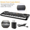 61 Keys Digital Music Electronic Keyboard Electric Piano Musical Instrument Kids Learning Keyboard With Microphone For Beginners Kids Girls Boys Adults - immagine 6