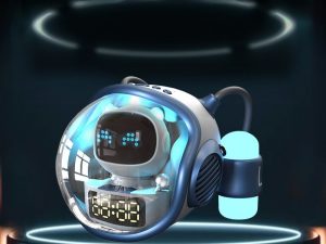 Intelligent AI Voice Dialogue Rhythm Ambience Light Subwoofer Spaceship Bluetooth Audio