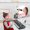 61 Keys Digital Music Electronic Keyboard Electric Piano Musical Instrument Kids Learning Keyboard With Microphone For Beginners Kids Girls Boys Adults - immagine 8