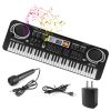 61 Keys Digital Music Electronic Keyboard Electric Piano Musical Instrument Kids Learning Keyboard With Microphone For Beginners Kids Girls Boys Adults - immagine 7