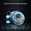 Intelligent AI Voice Dialogue Rhythm Ambience Light Subwoofer Spaceship Bluetooth Audio - immagine 2